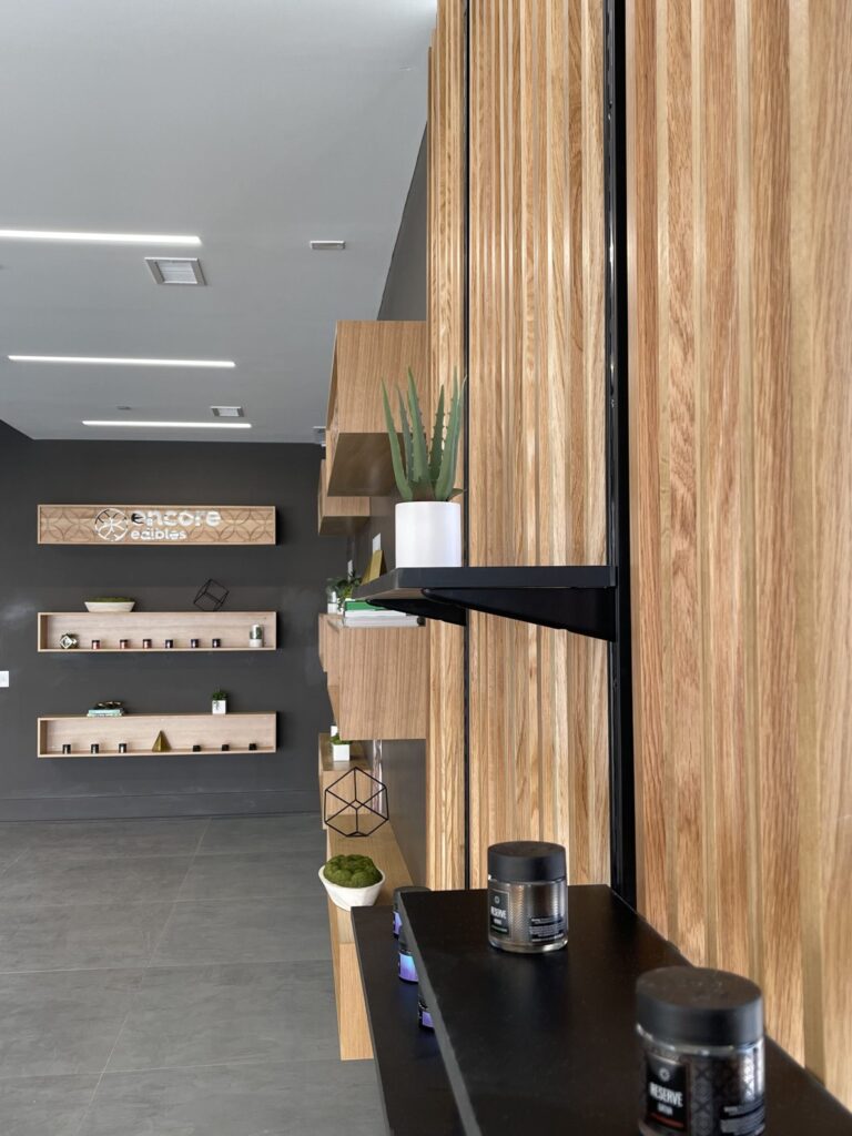 Dispensary shelves