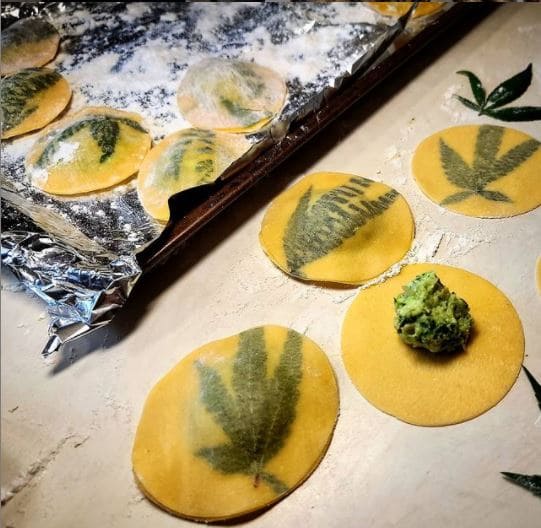 Canabis ravioli