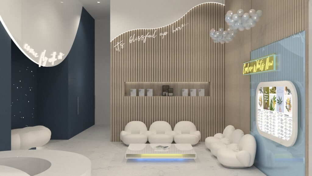 dispensary design rendering